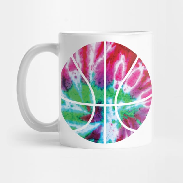 'Basketball Rainbow Tie Dye' Cool Hippie Peace Retro Gift by ourwackyhome